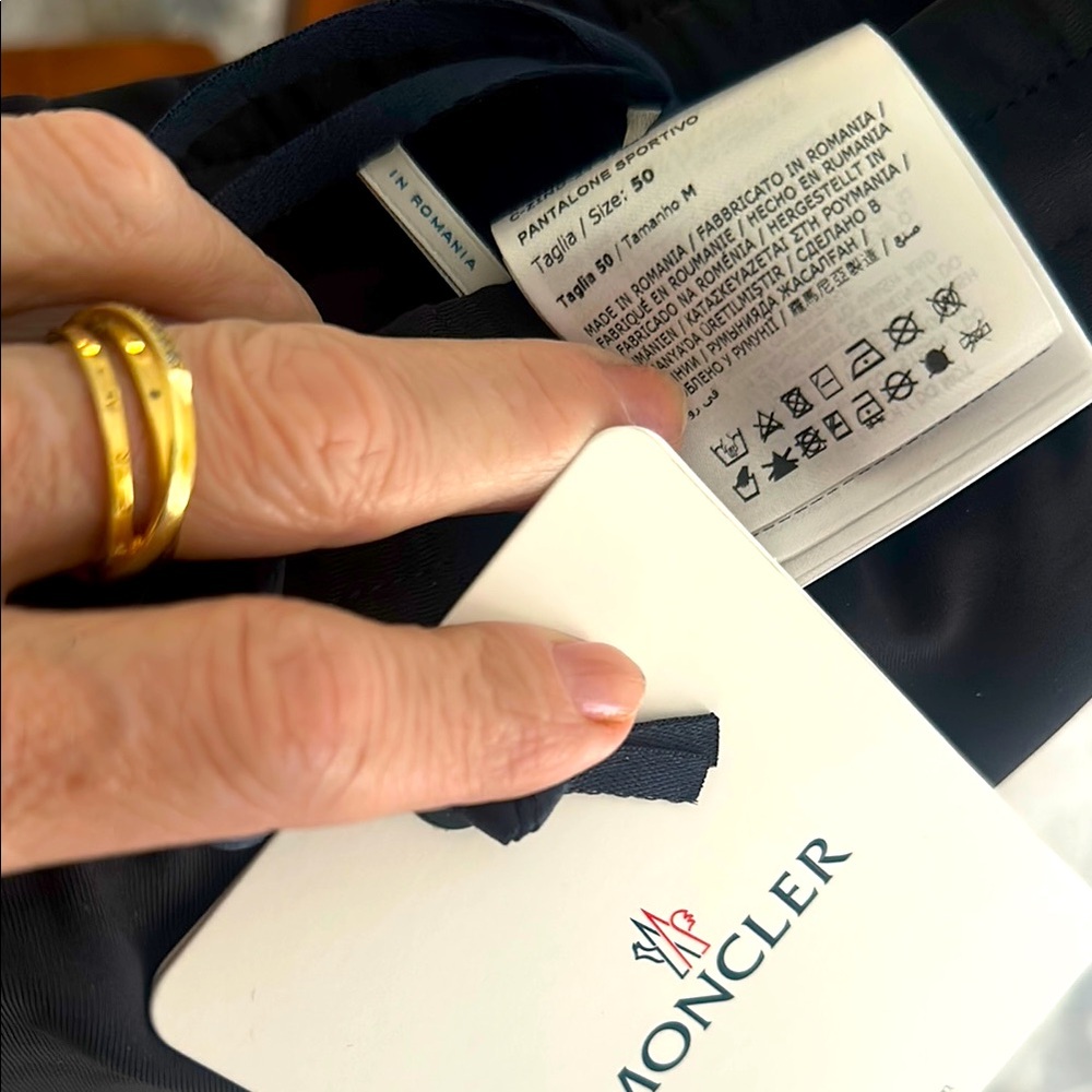 Moncler Black Pants joggers- new